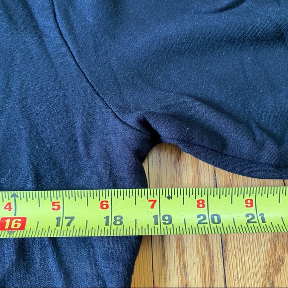 Athleta Black Zip Shoulder Boat Neck Pullover Women's S Modal Blend Sweatshirt - Picture 7 of 10